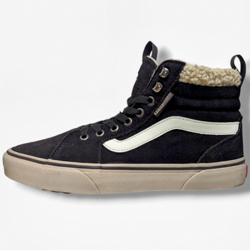 Vans | Filmore Suede Sherpa Chocolate High Top Winter Sneakers Women's Size 9